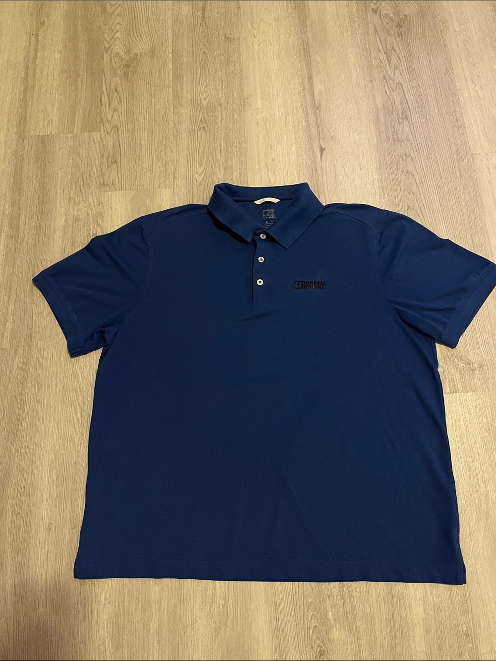 Cutter & Buck Men's Navy Blue Polo Shirt with Subtle Logo